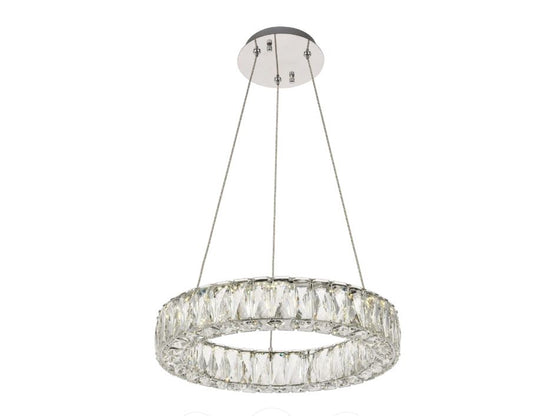17" Monroe LED Crystal Pendent