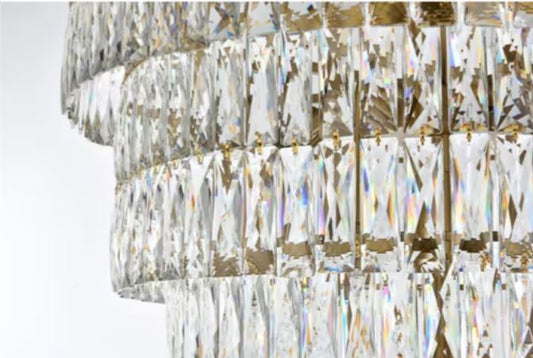 68" H' 9-TIER CRYSTAL CHAMDELIER