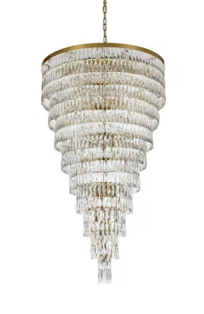 68" H' 9-TIER CRYSTAL CHAMDELIER