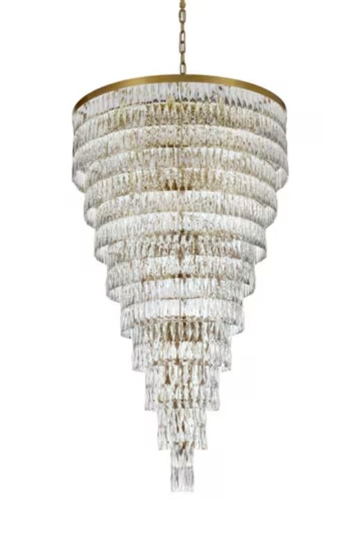 68" H' 9-TIER CRYSTAL CHAMDELIER