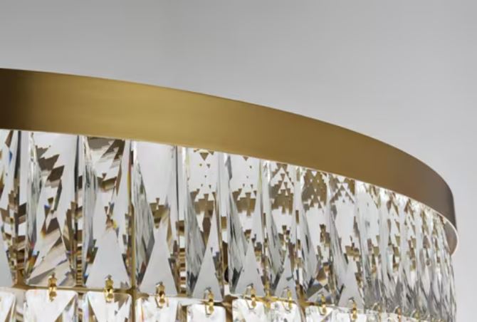 68" H' 9-TIER CRYSTAL CHAMDELIER