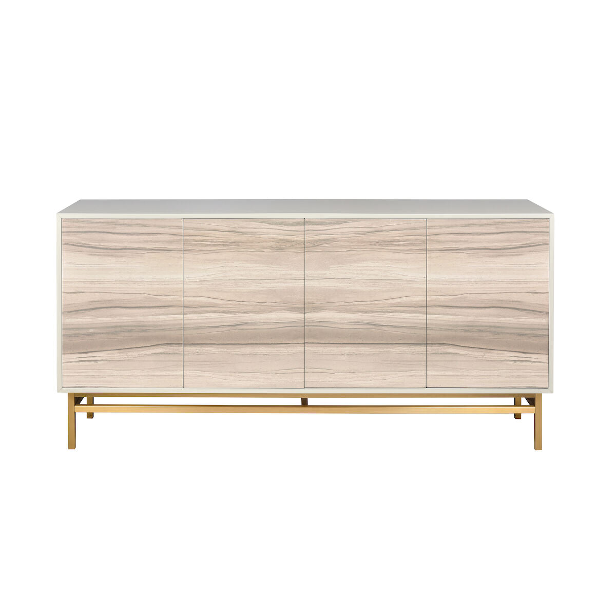 Credenza is a four-door cabinet 