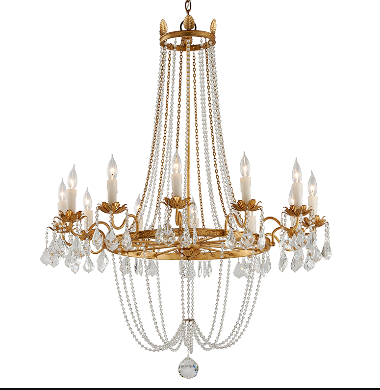 VIOLA 37.5"w 12 LIGHT EMPIRE