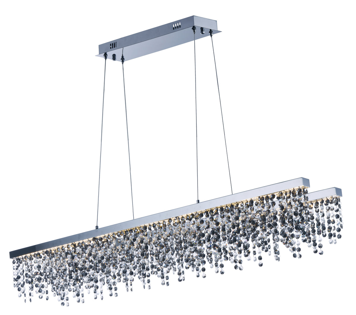 MIDNIGHT SHOWER 42"LED Linear chandelier