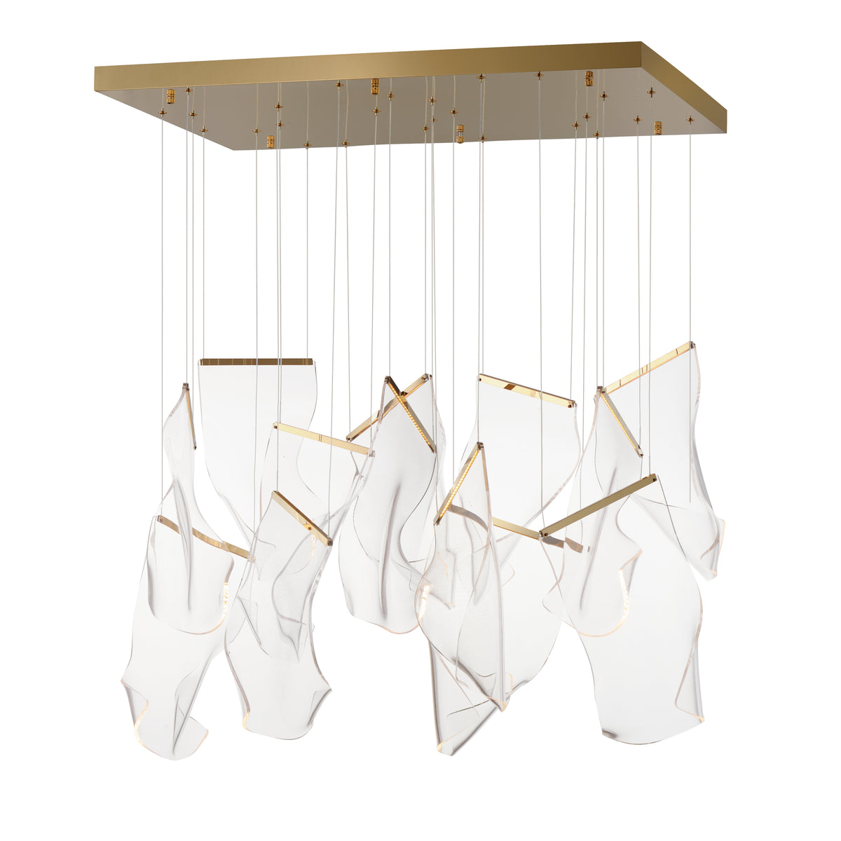 13-LIGHT RECTALINEAR LED PENDANT