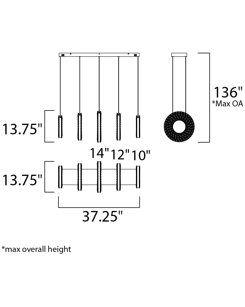 Charm LED Linear Pendant