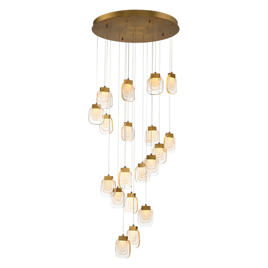 PAGETSHARE  19-LIGHT LED CHANDELIER