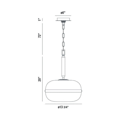 NOTTINGHAMSHARE  MEDIUM 1-LIGHT PENDANT