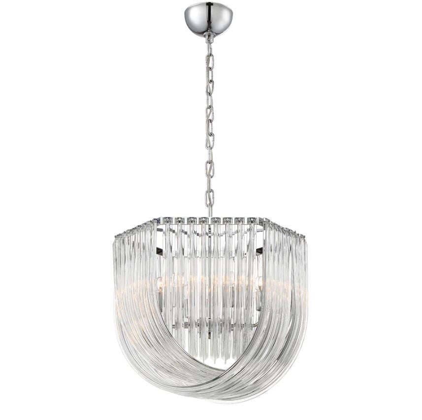 6-LIGHT CLEAR GLASS PENDANT
