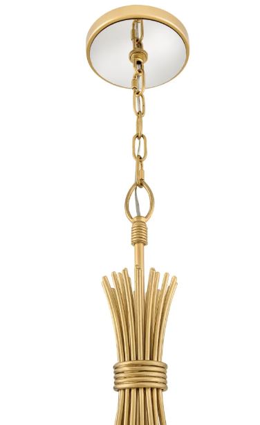 16" White Glass & Ceramic Blossoms Mini Chandelier