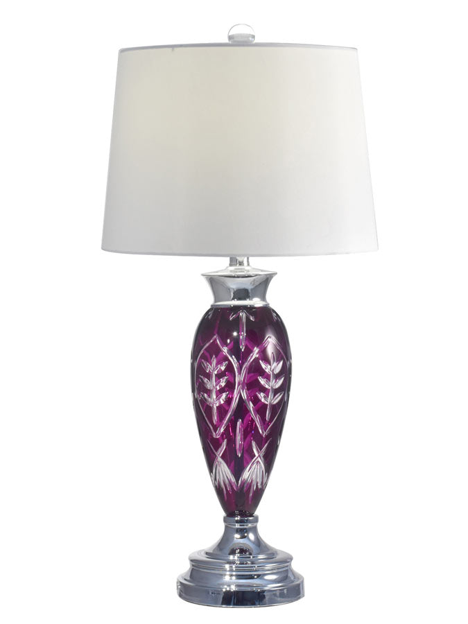 Cayman 29"H 24% Lead Hand Cut Crystal Table Lamp