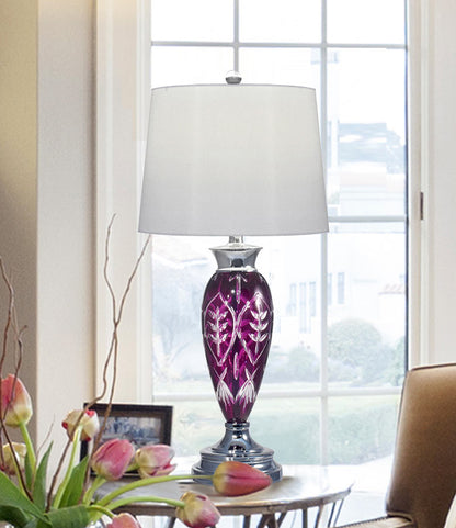 Cayman 29"H 24% Lead Hand Cut Crystal Table Lamp