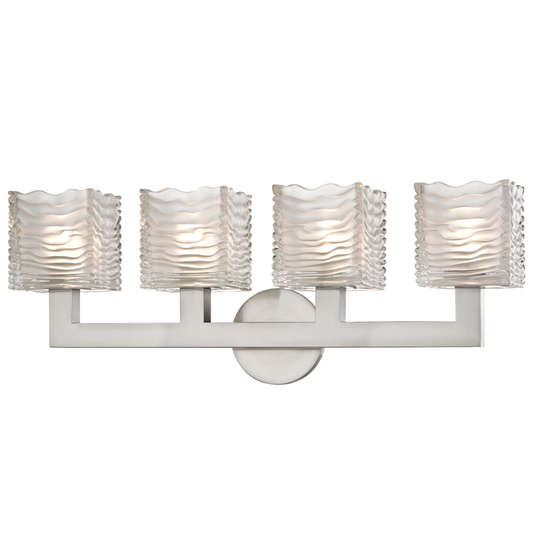 Sagamore 4 light bath satin nickel finish