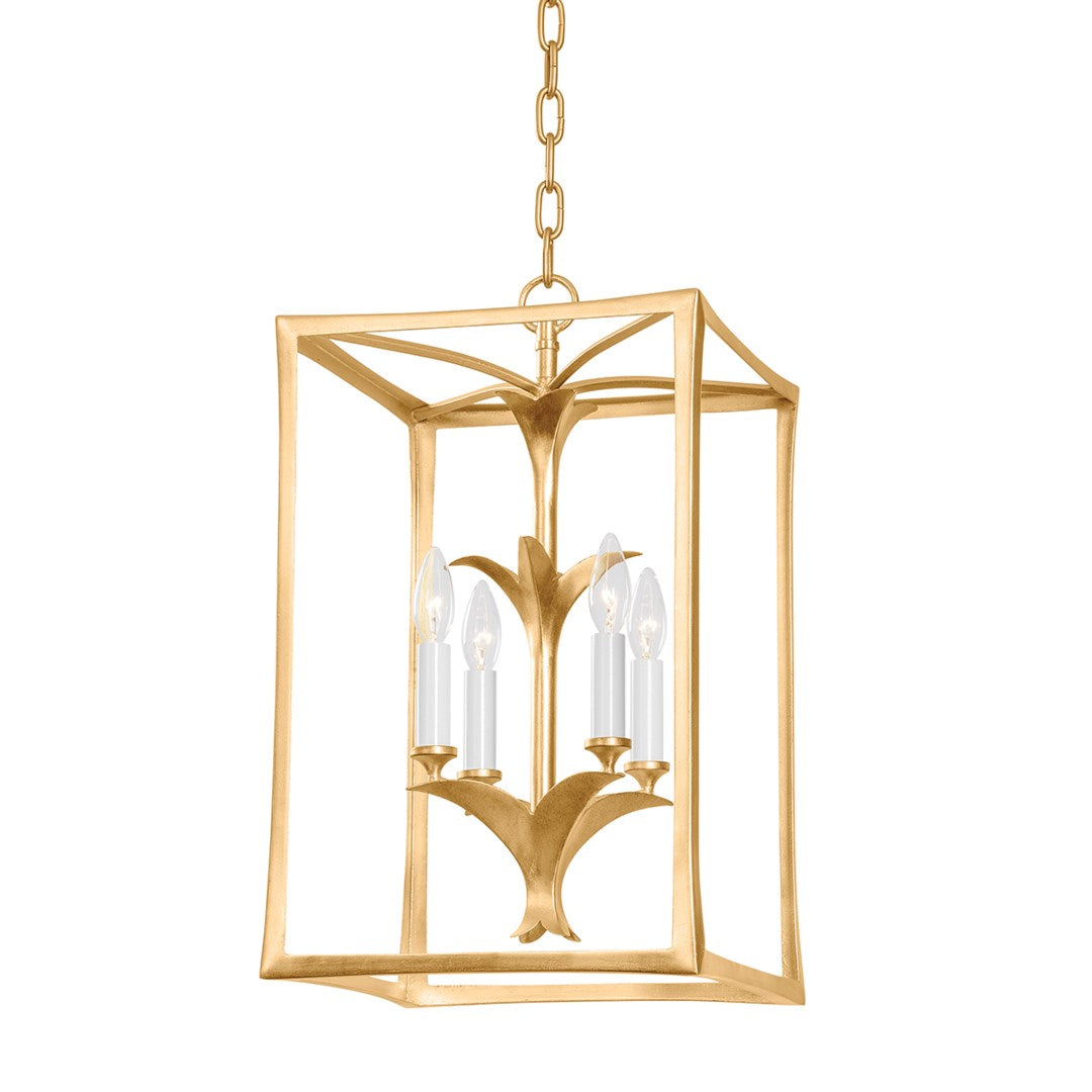 4 LT. Vintage Gold Leaf Pendant