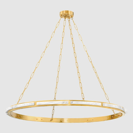 Alabaster Halo LED Chandelier 