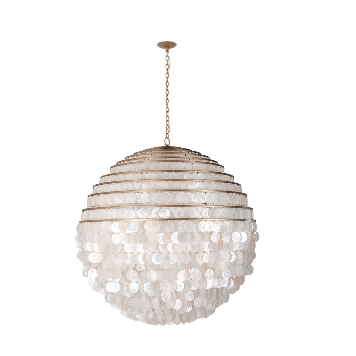SPHERE 36" CAPIZ PENDANT