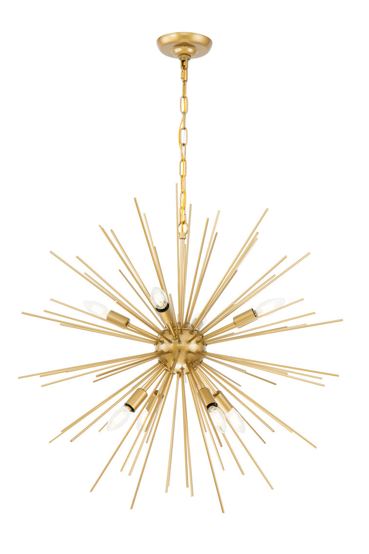 Eamon 8 light Brass pendant