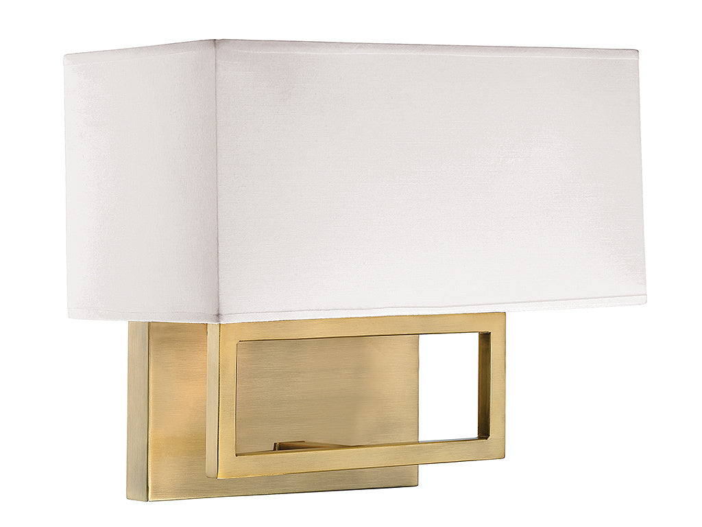 2-Light Wall Sconce in Natural Brass