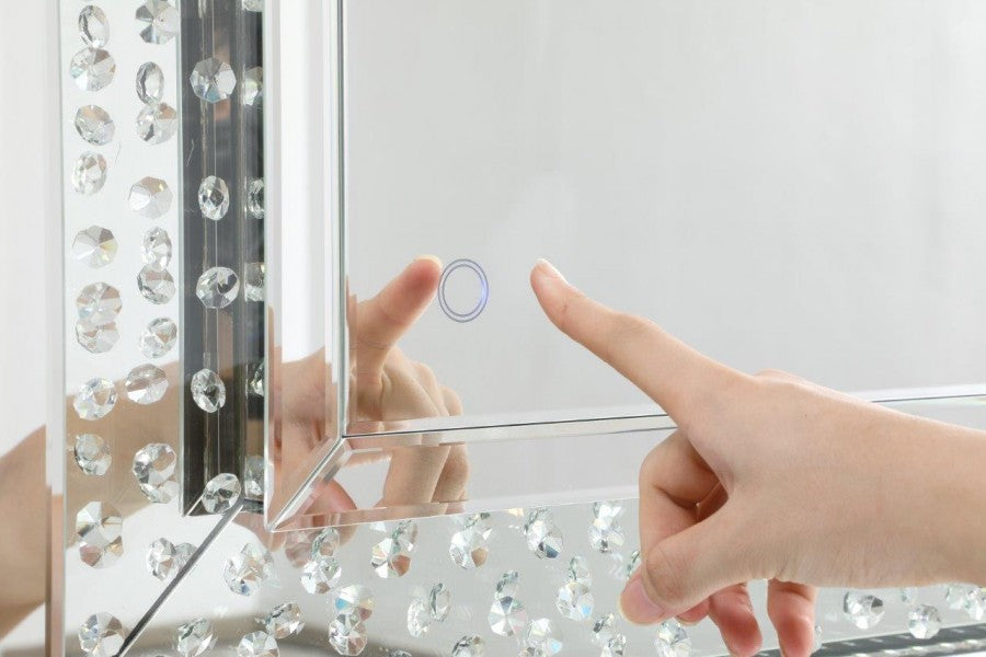 LED Crystal Mirror 36"H x 28"W