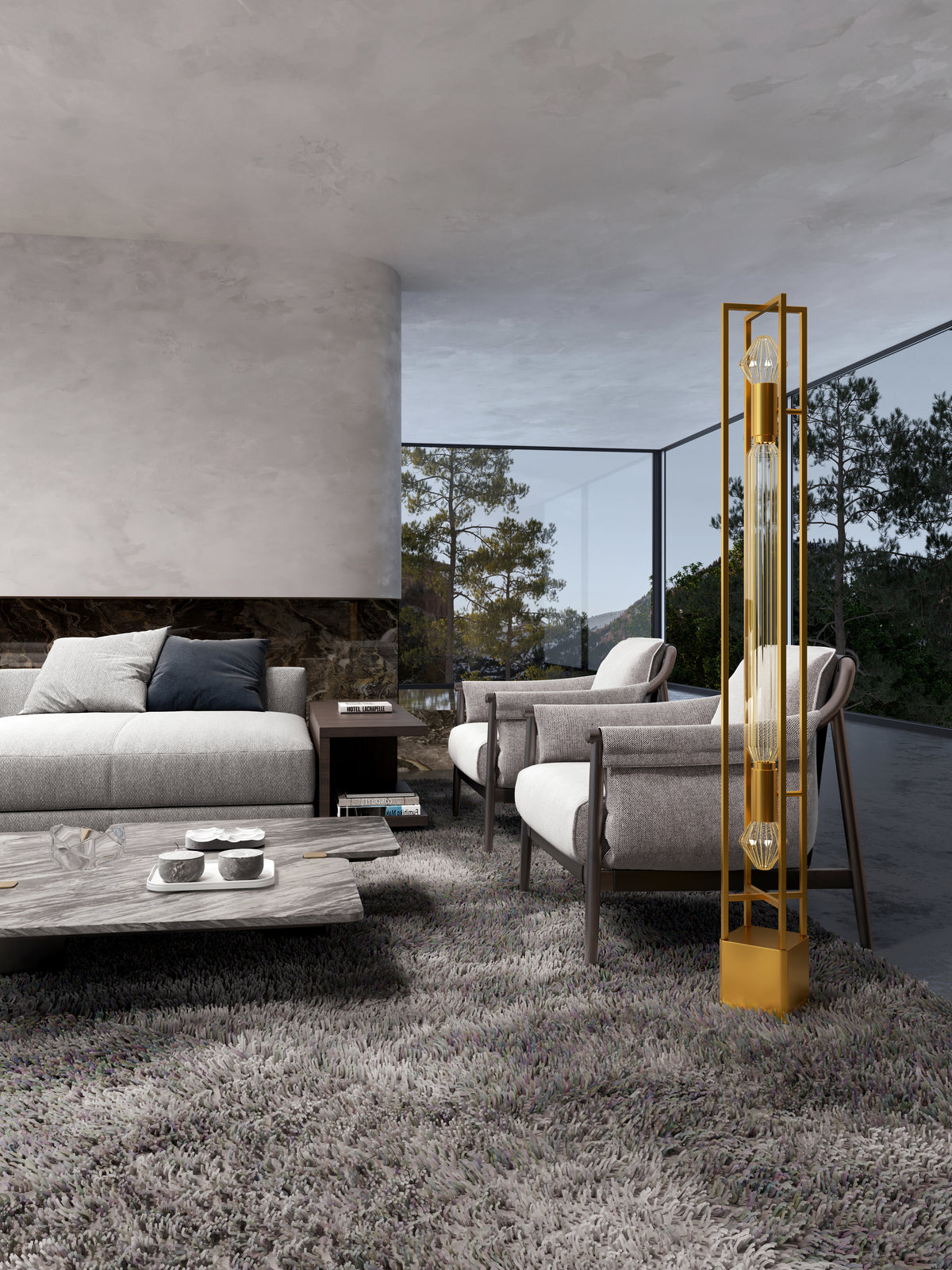ZEPPELIN LED 59"H FLOOR LAMP