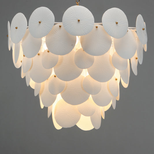 8-Light Pendant Ceramic Coastal Pendant