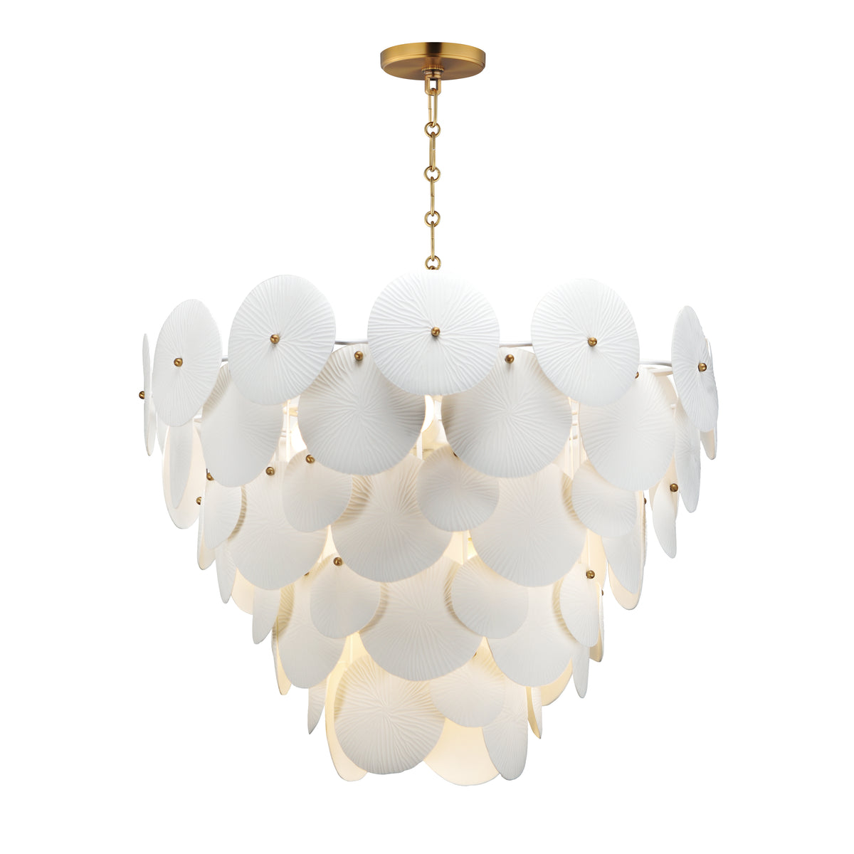 8-Light Pendant Ceramic Coastal Pendant