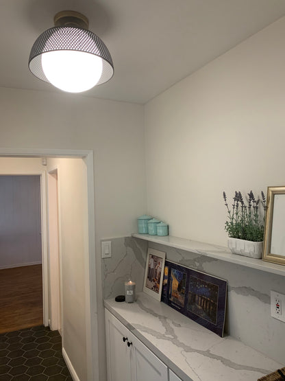 Perf 1-Light Flush Mount