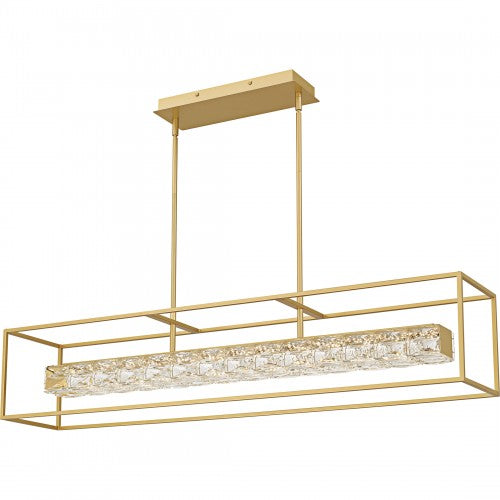 Soft Gold Linear Chandelier