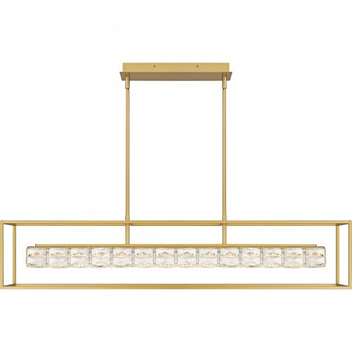 Soft Gold Linear Chandelier