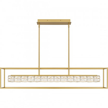 Soft Gold Linear Chandelier