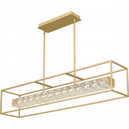 Soft Gold Linear Chandelier