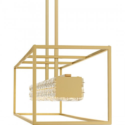 Soft Gold Linear Chandelier