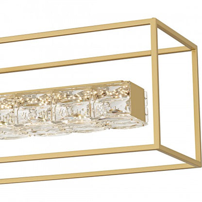 Soft Gold Linear Chandelier