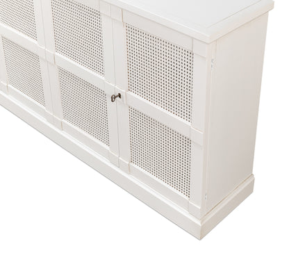 Luciana 6 Cane Dr Buffet112"Cortina Wh