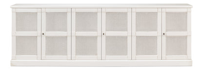 Luciana 6 Cane Dr Buffet112"Cortina Wh