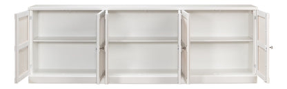 Luciana 6 Cane Dr Buffet112"Cortina Wh