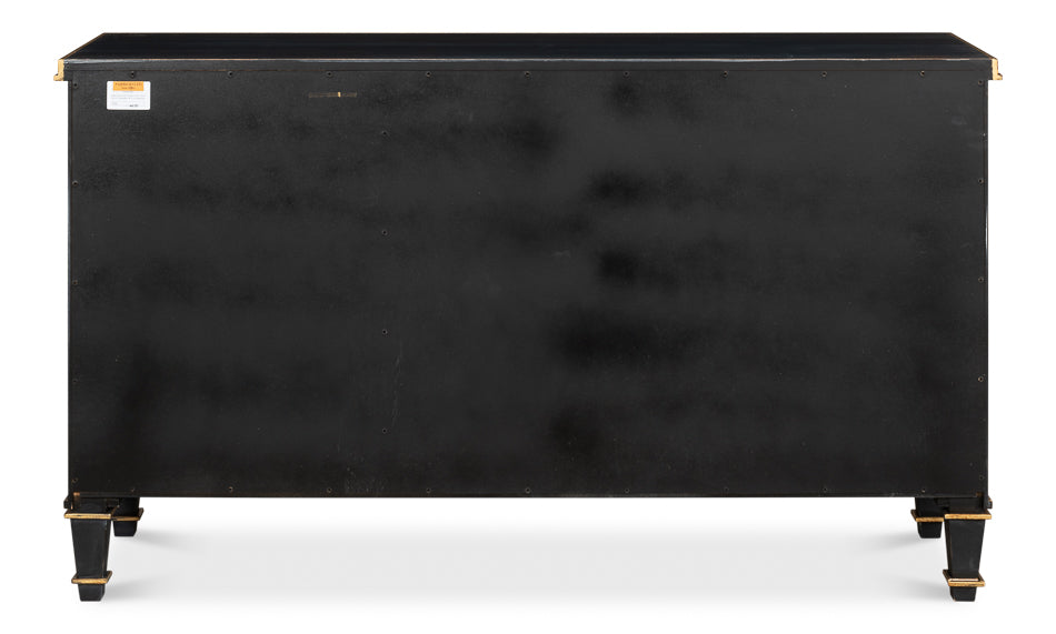 *Louis Xvi Buffetpowder Black W/Gold