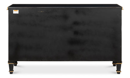 *Louis Xvi Buffetpowder Black W/Gold