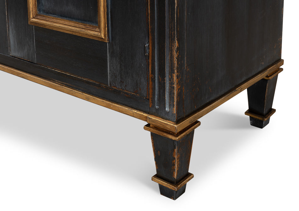 *Louis Xvi Buffetpowder Black W/Gold