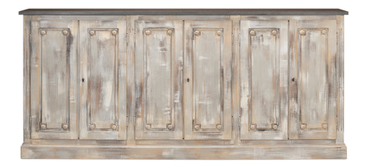 Bellagio Sideboard 96"Grey Oak/Stn Gry