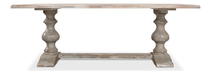 Lionisio Trestle Table Grey Oak