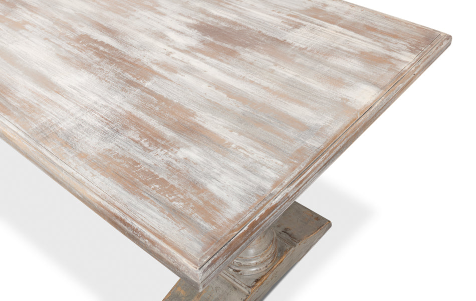 Lionisio Trestle Table Grey Oak