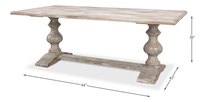Lionisio Trestle Table Grey Oak