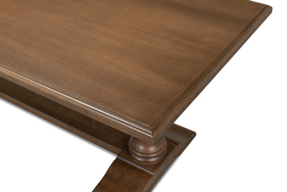 Lionisio Trestle Table Driftwood Finish