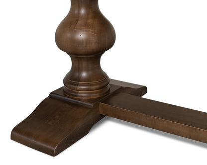 Lionisio Trestle Table Driftwood Finish