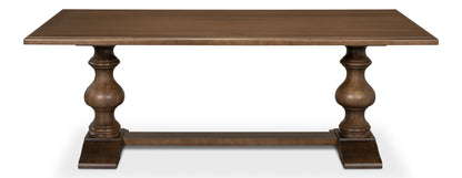 Lionisio Trestle Table Driftwood Finish