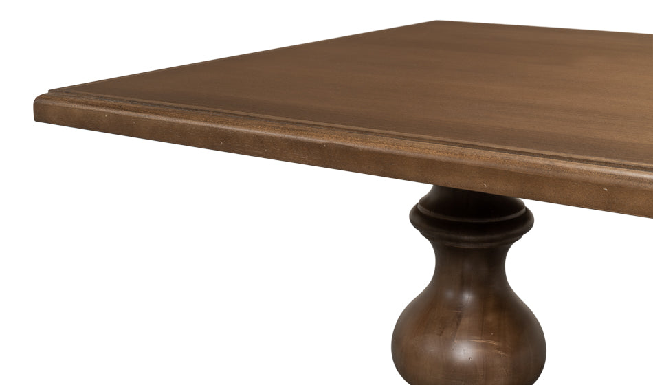 Lionisio Trestle Table Driftwood Finish