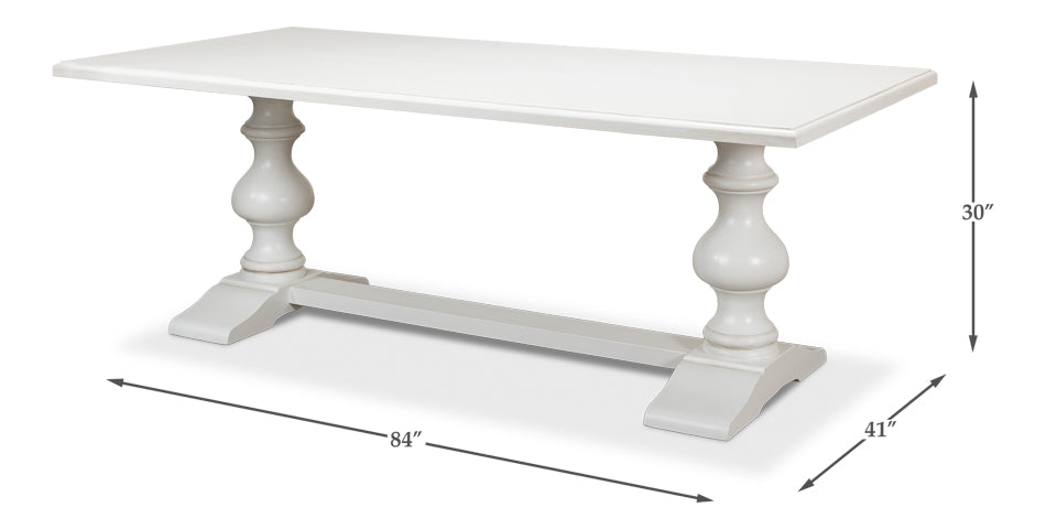 *Lionisio Trestle Table Cortina White