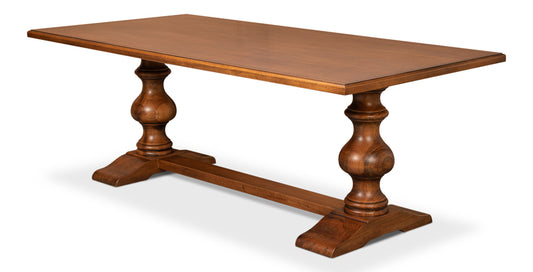 Lionisio Trestle Table Noce Antica