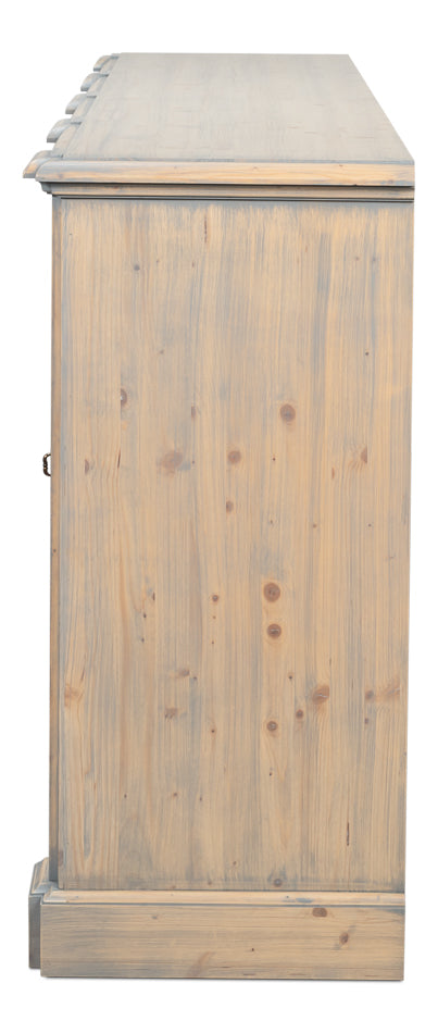 Crested Wall Cabinetcarmine Legno Tran